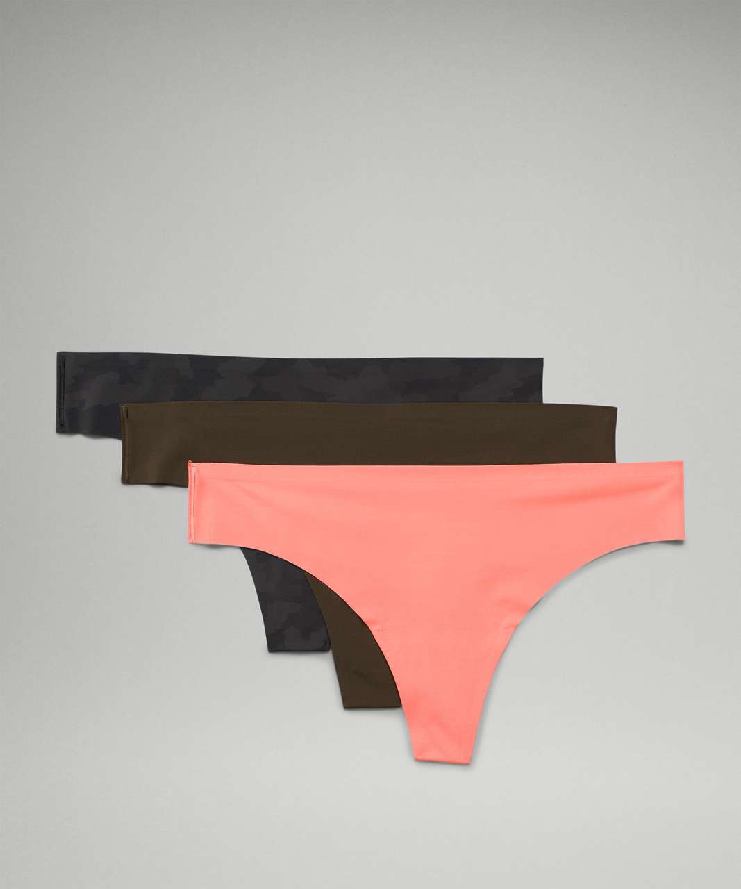 Lululemon InvisiWear Mid-Rise Thong Underwear *3 Pack - Dark