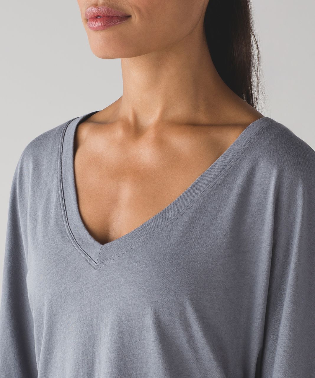 Lululemon Ambleside V Short Sleeve - Arctic Grey - lulu fanatics