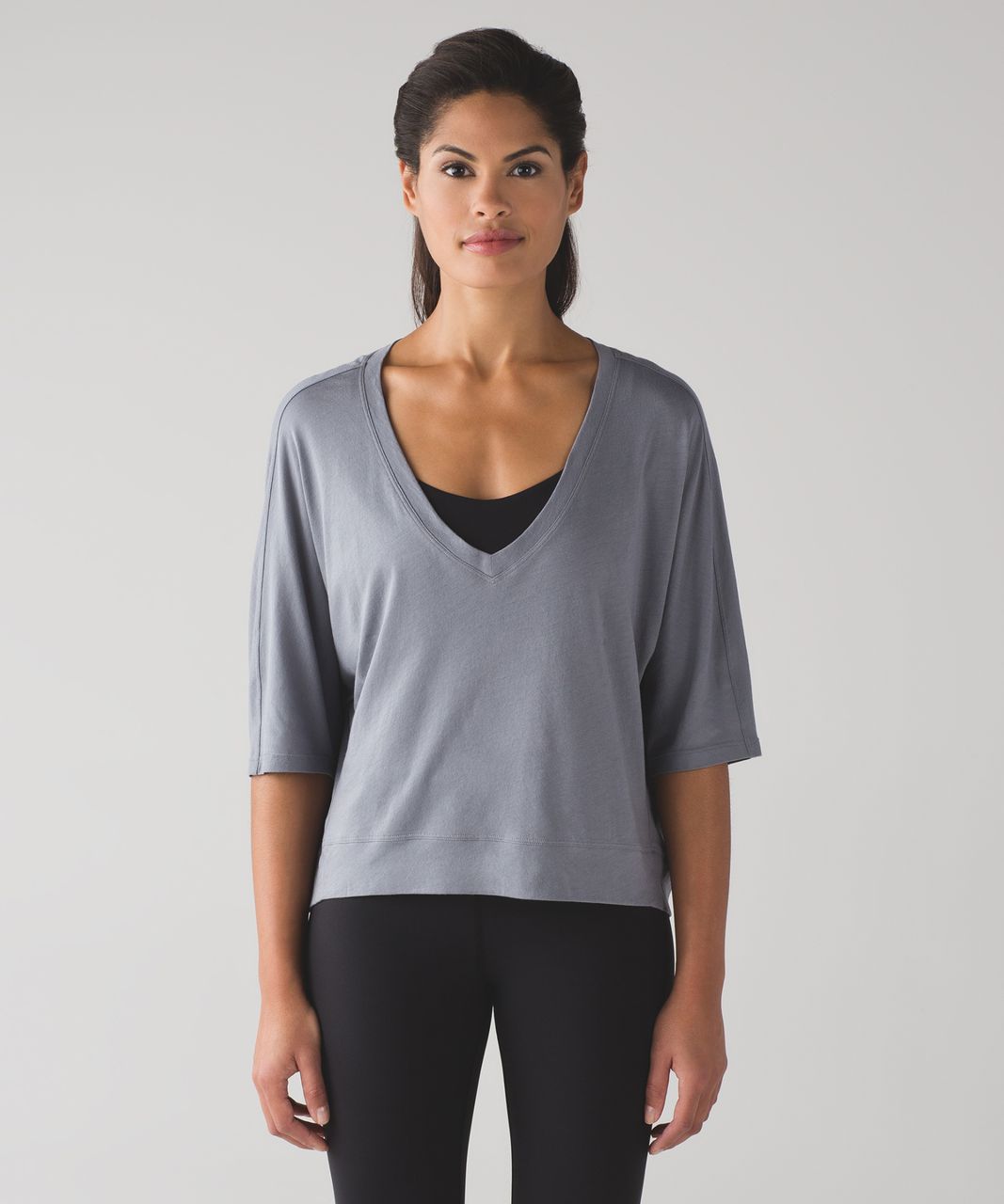 Lululemon Ambleside V Short Sleeve - Arctic Grey