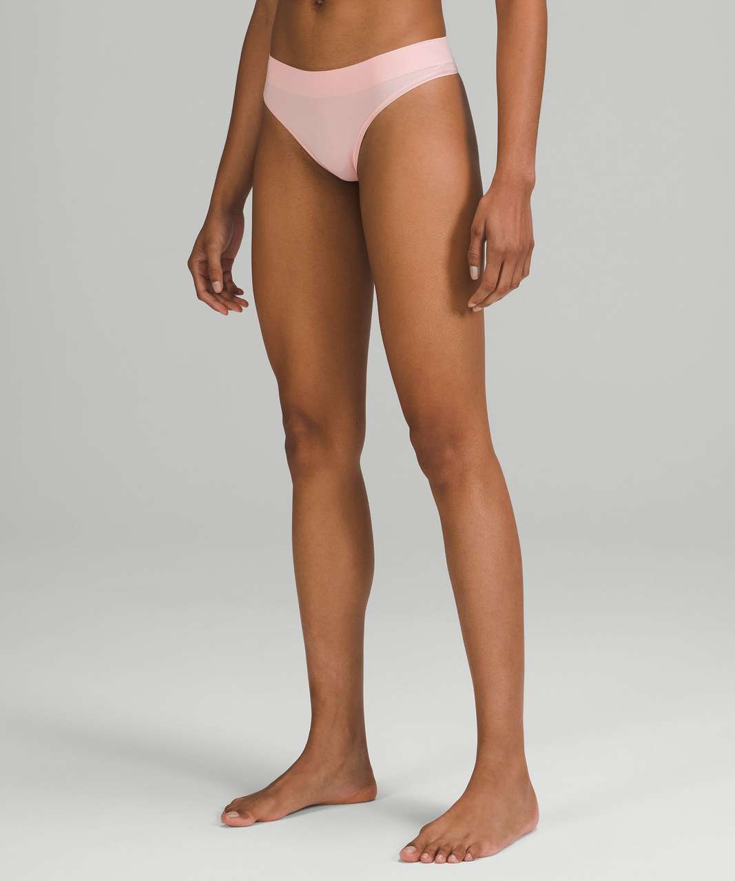 Lululemon Seamless Mid-Rise Thong Underwear 3 Pack - Black / Dew Pink / True Navy