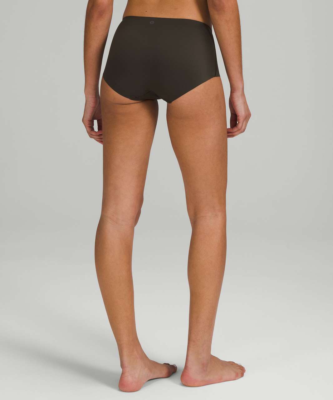 Lululemon InvisiWear Mid-Rise Boyshort Underwear - Offbeat Mini Chrome Black  - lulu fanatics