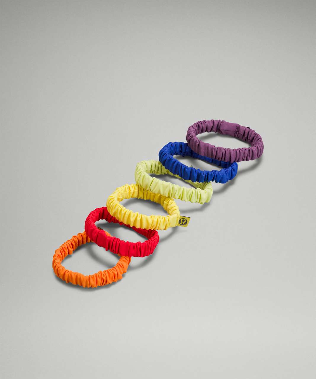 Lululemon Skinny Scrunchie 6 Pack - Rainbow