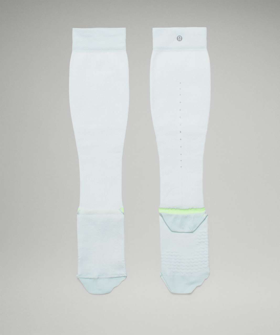 Lululemon MicroPillow Compression Run Sock Knee High - White - lulu fanatics