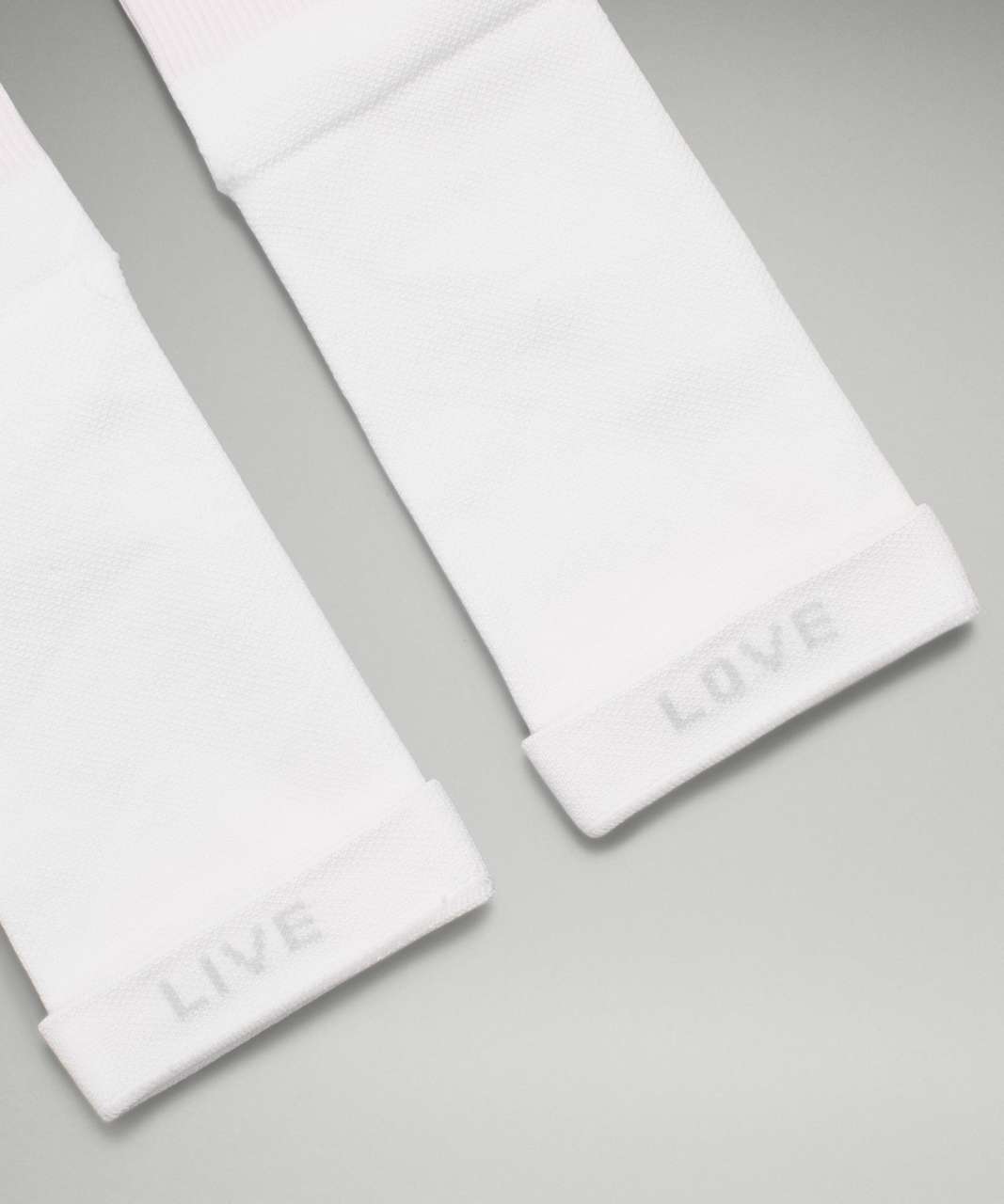 Lululemon Power Stride Crew Sock 2 Pack *Stripe - White / Pastel Blue