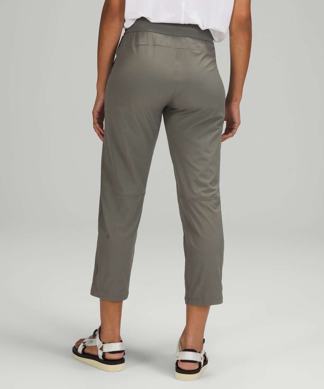 Lululemon Beyond the Studio Crop - Grey Sage - lulu fanatics