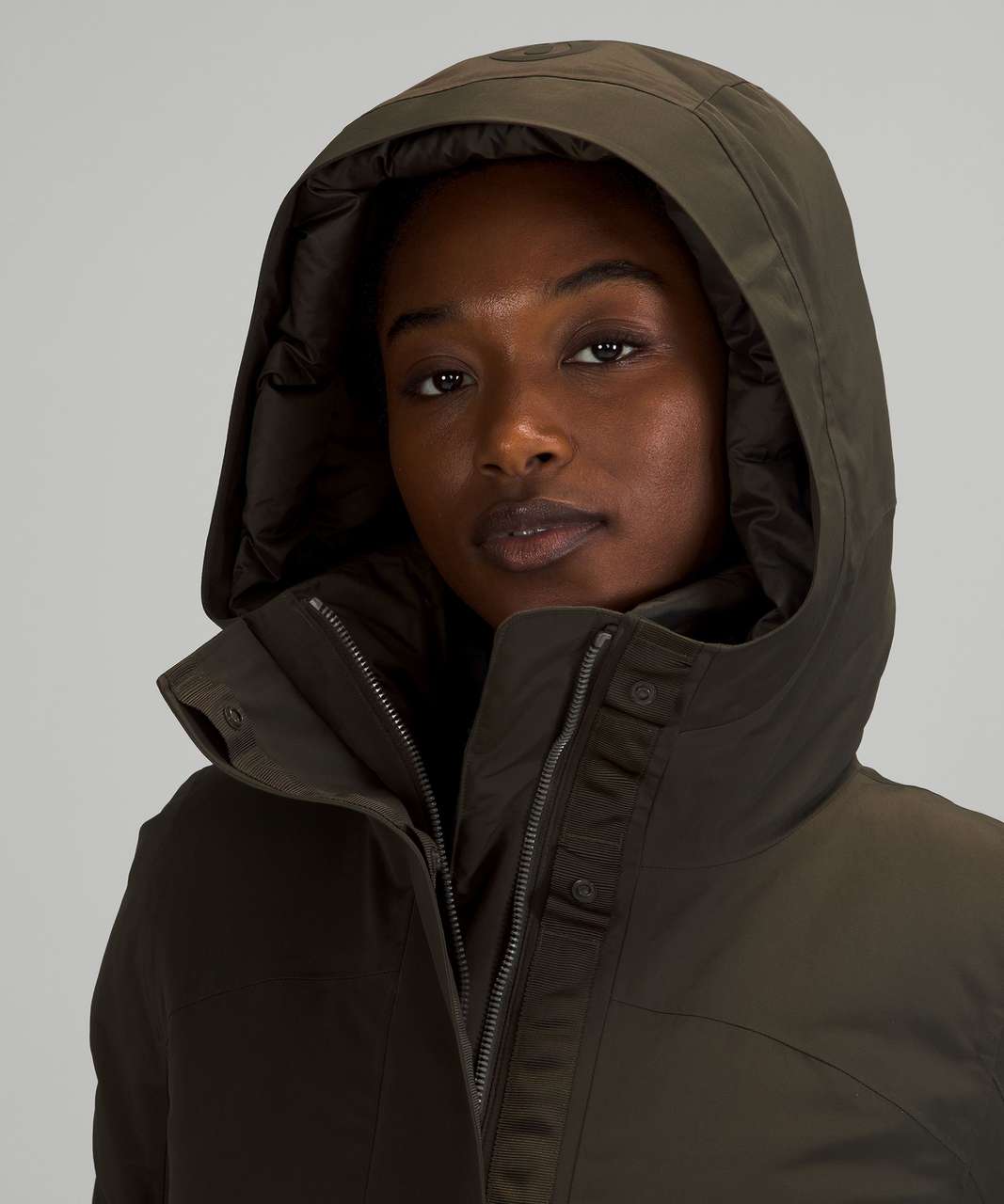 Lululemon Winter Warrior Long Parka - Dark Olive - lulu fanatics