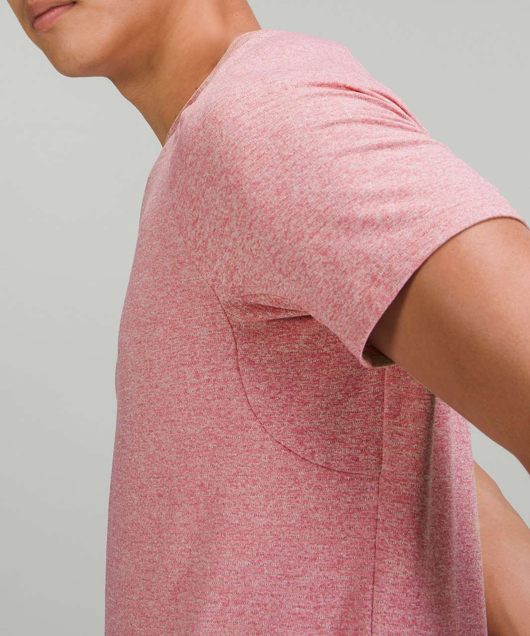 Lululemon Drysense Training Short Sleeve Shirt - Heathered Pink Blossom