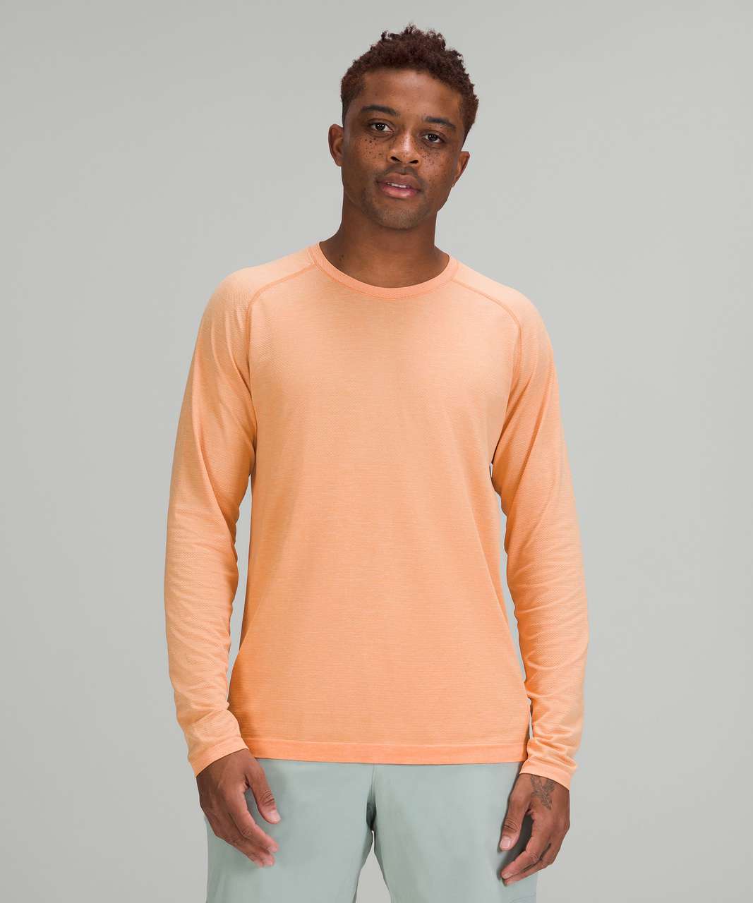 Lululemon Metal Vent Tech Long Sleeve Shirt 2.0 - Stoney Peach / Warm Apricot