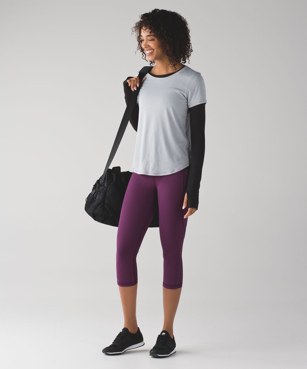 Lululemon Free Runner Crop - Plum