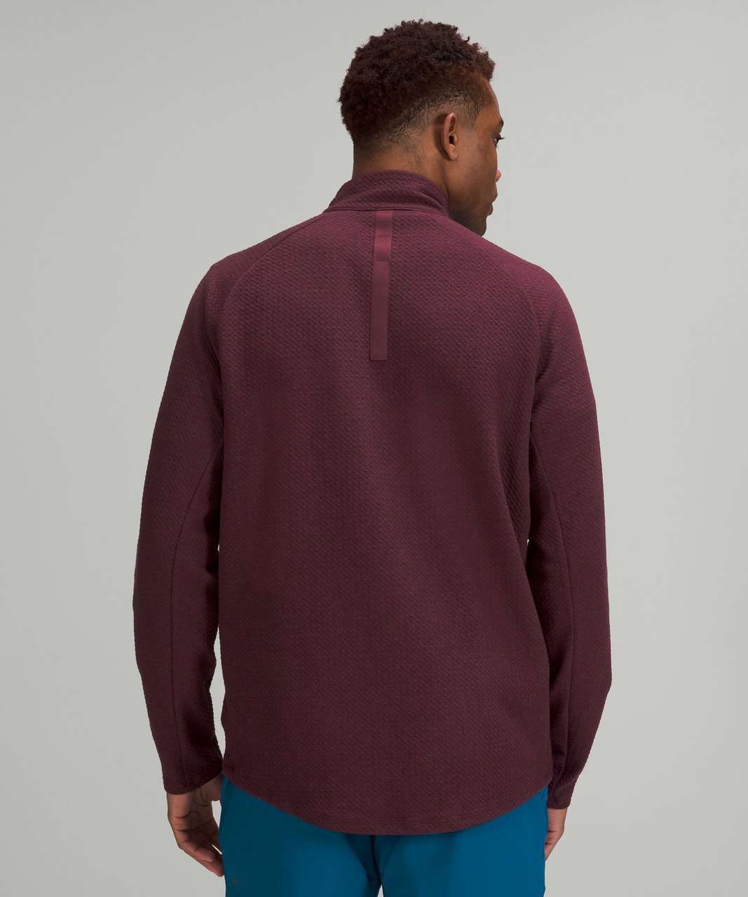 Lululemon At Ease Half-Zip - Heathered Cassis / Black