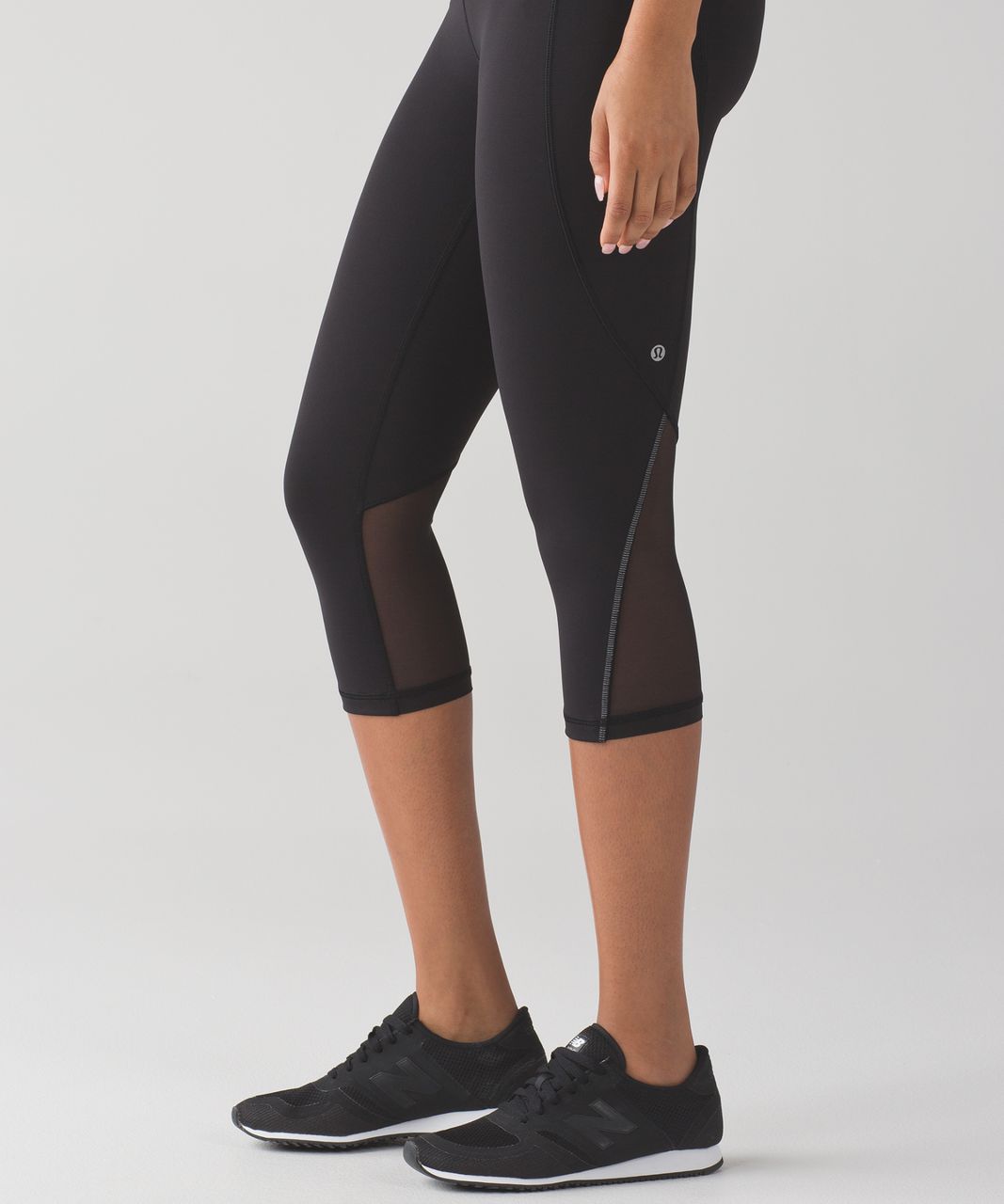 Lululemon Free Runner Crop - Black - lulu fanatics