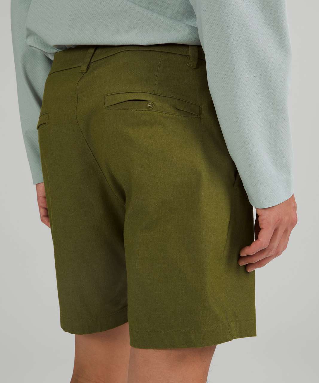 Lululemon Commission Classic-Fit Short 7" *Oxford - Juniper Green / White