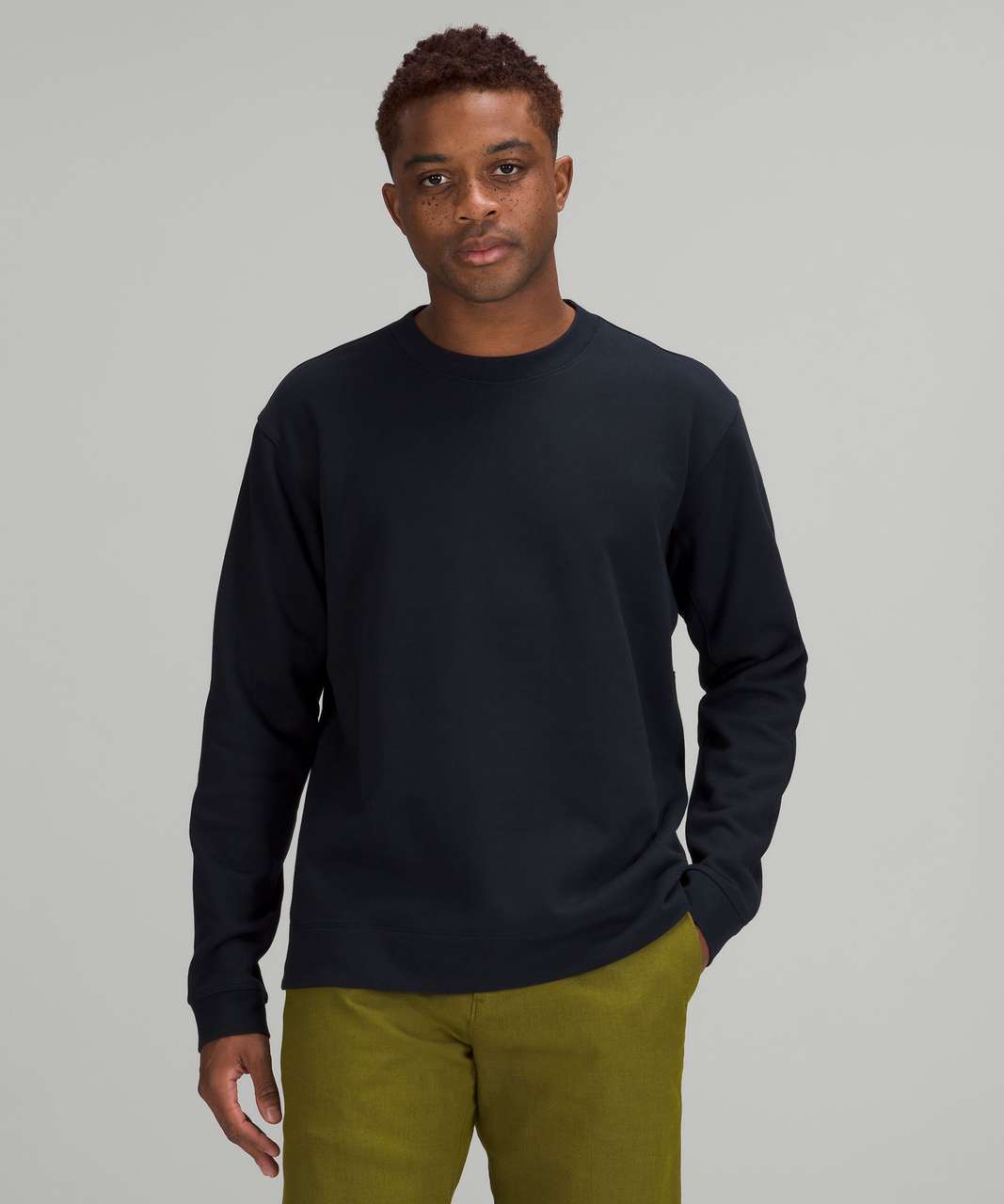 Lululemon French Terry Oversized Long Sleeve Crew - Classic Navy - lulu ...