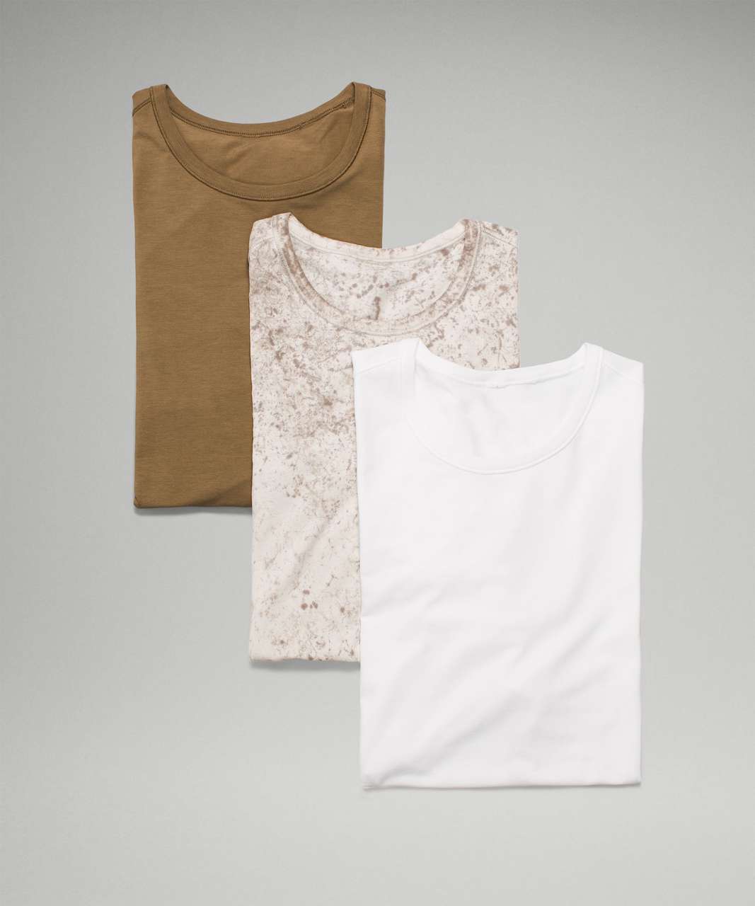 Lululemon 5 Year Basic T-Shirt 3 Pack - White / Artifact / Cirrus Wash White Opal Raw Linen Rover