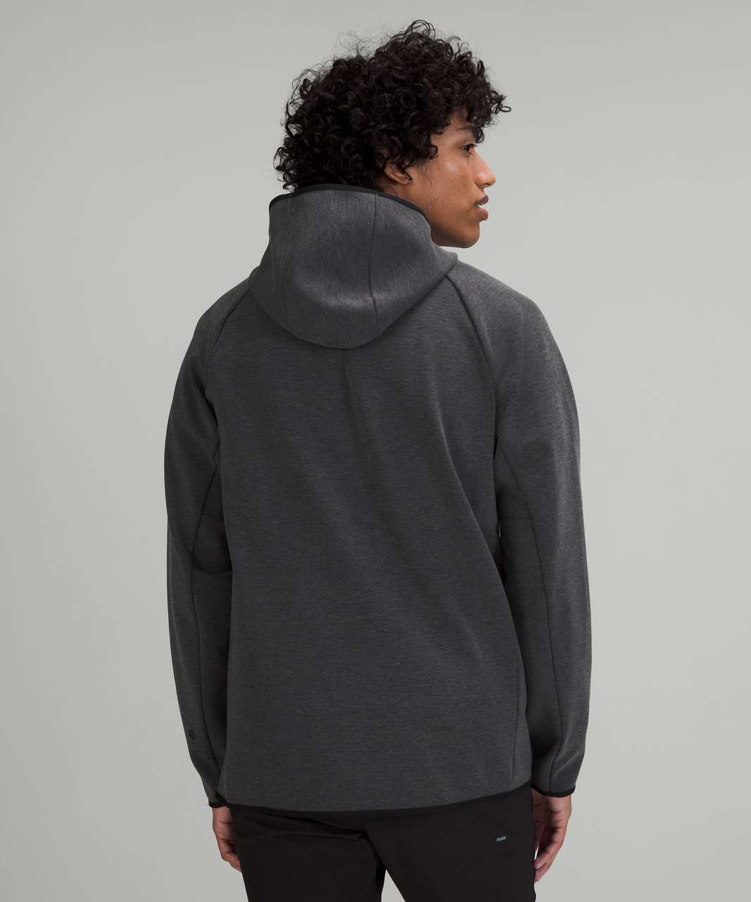 Lululemon GridLiner Fleece Hoodie - Heathered Black - lulu fanatics