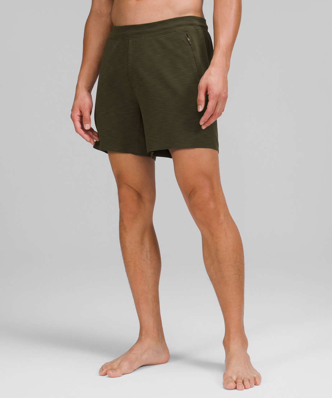 Lululemon Active Expert Short Tight 6 - Heathered Dark Olive / Dark Olive  - lulu fanatics