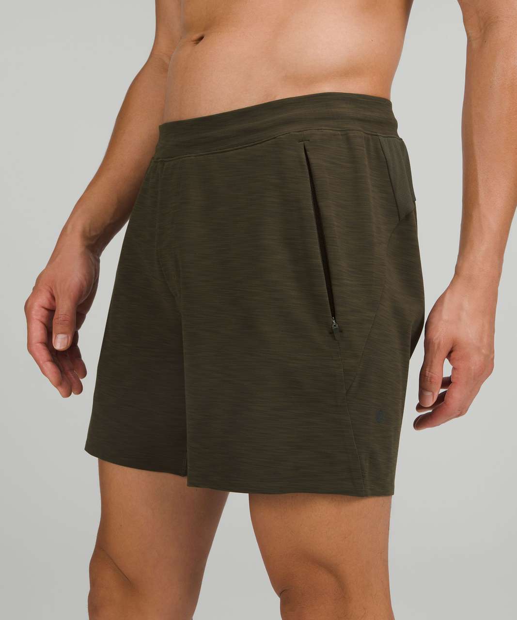 Lululemon Balancer Short 6"*Everlux - Heathered Dark Olive