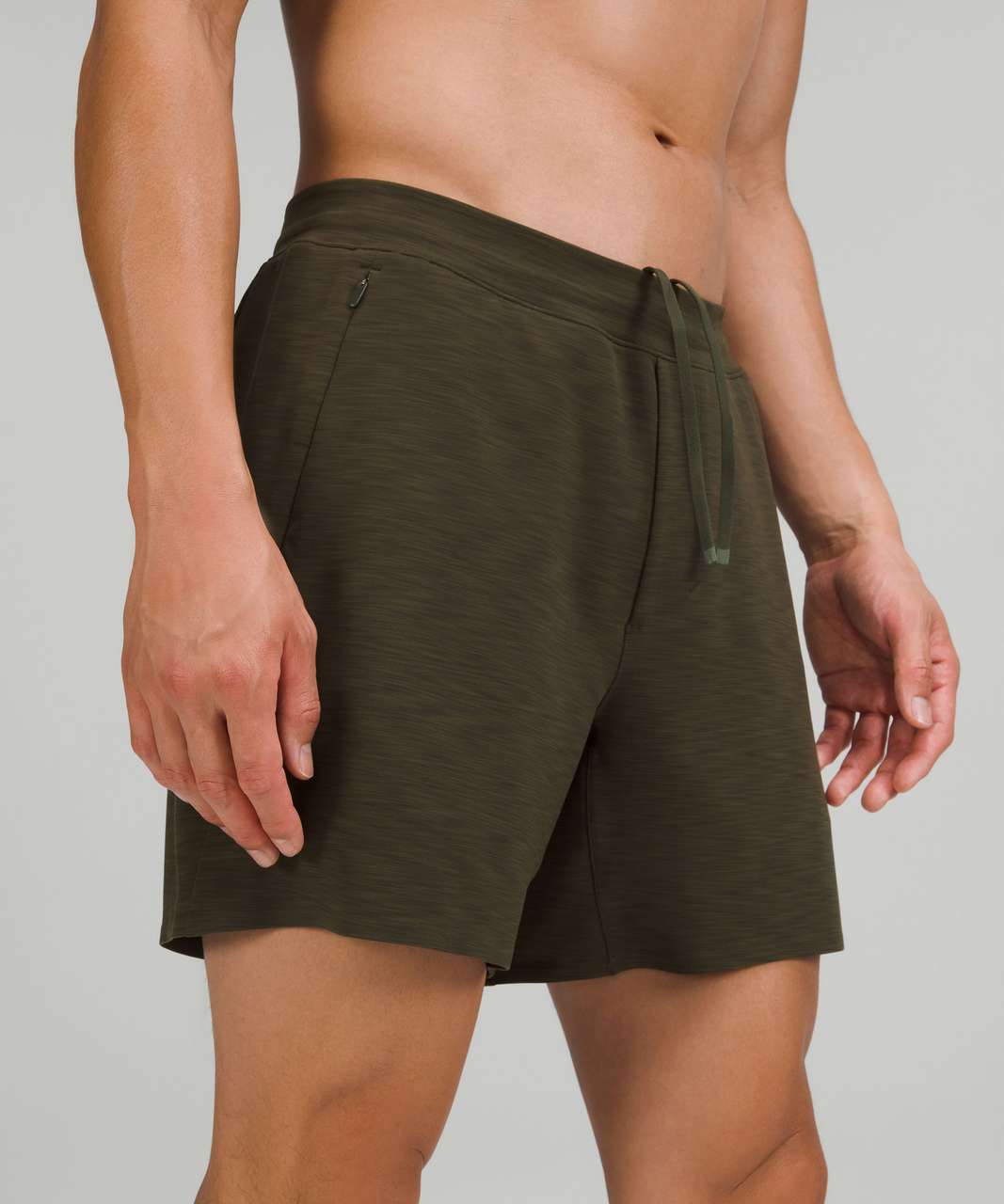 Lululemon Balancer Short 6"*Everlux - Heathered Dark Olive