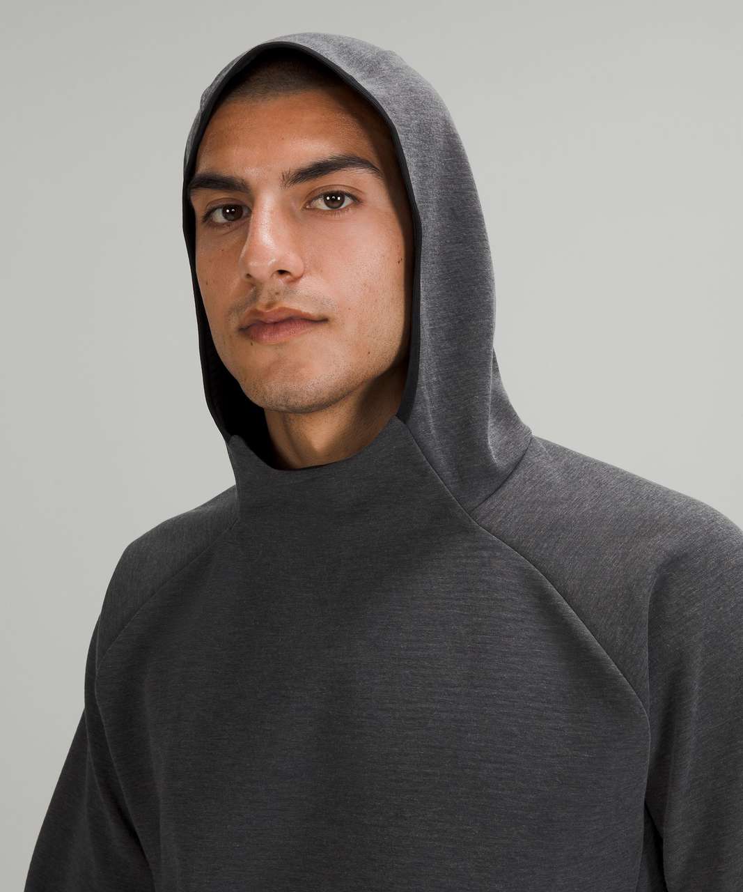 Lululemon GridLiner Fleece Hoodie - Heathered Black - lulu fanatics