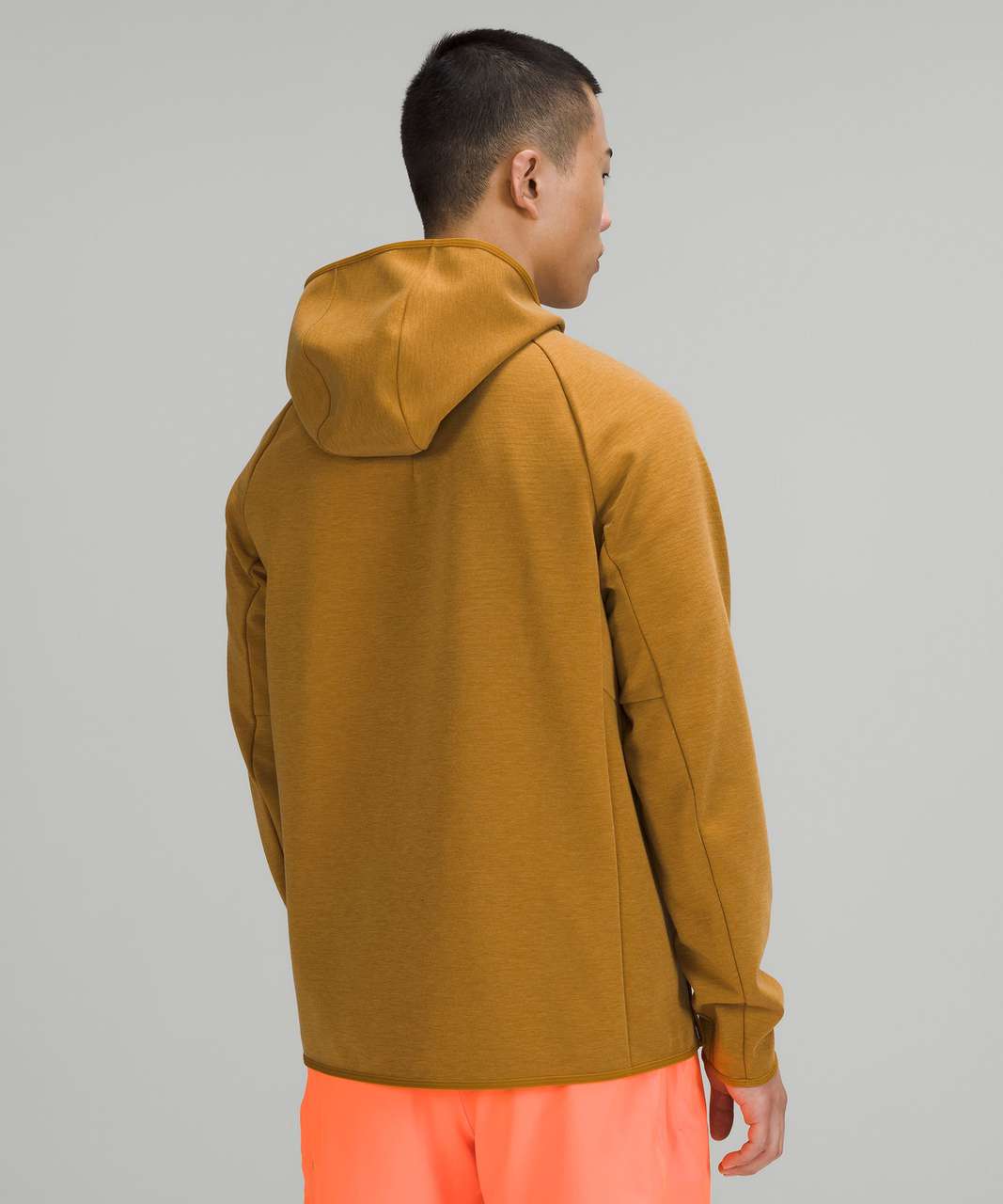 Lululemon GridLiner Fleece Hoodie - Heathered Gold Spice - lulu fanatics