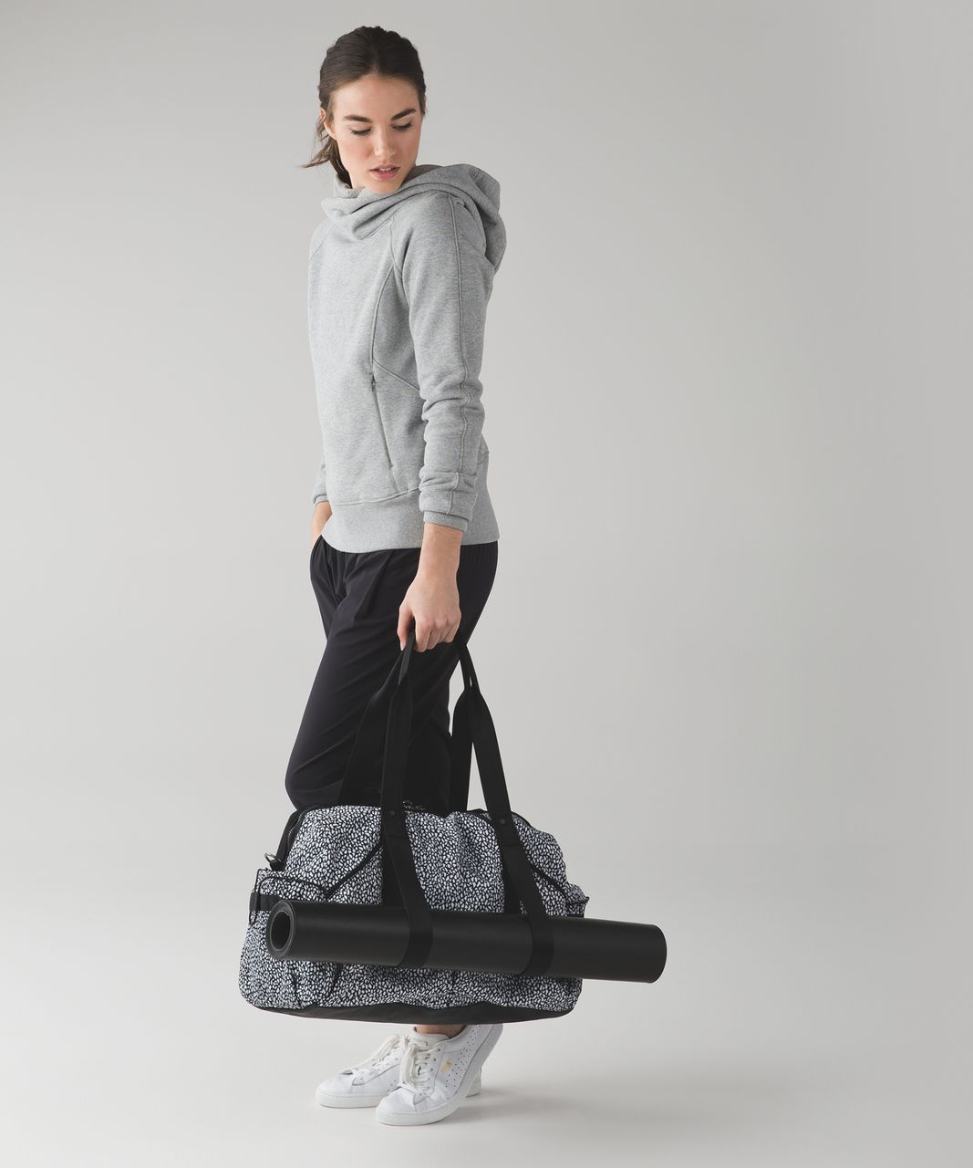 Lululemon Extra Mile Duffel - Miss Mosaic Black / Black