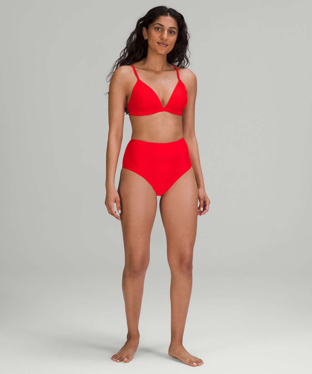 Lululemon Waterside High-Waist Skimpy-Fit Swim Bottom - True Red