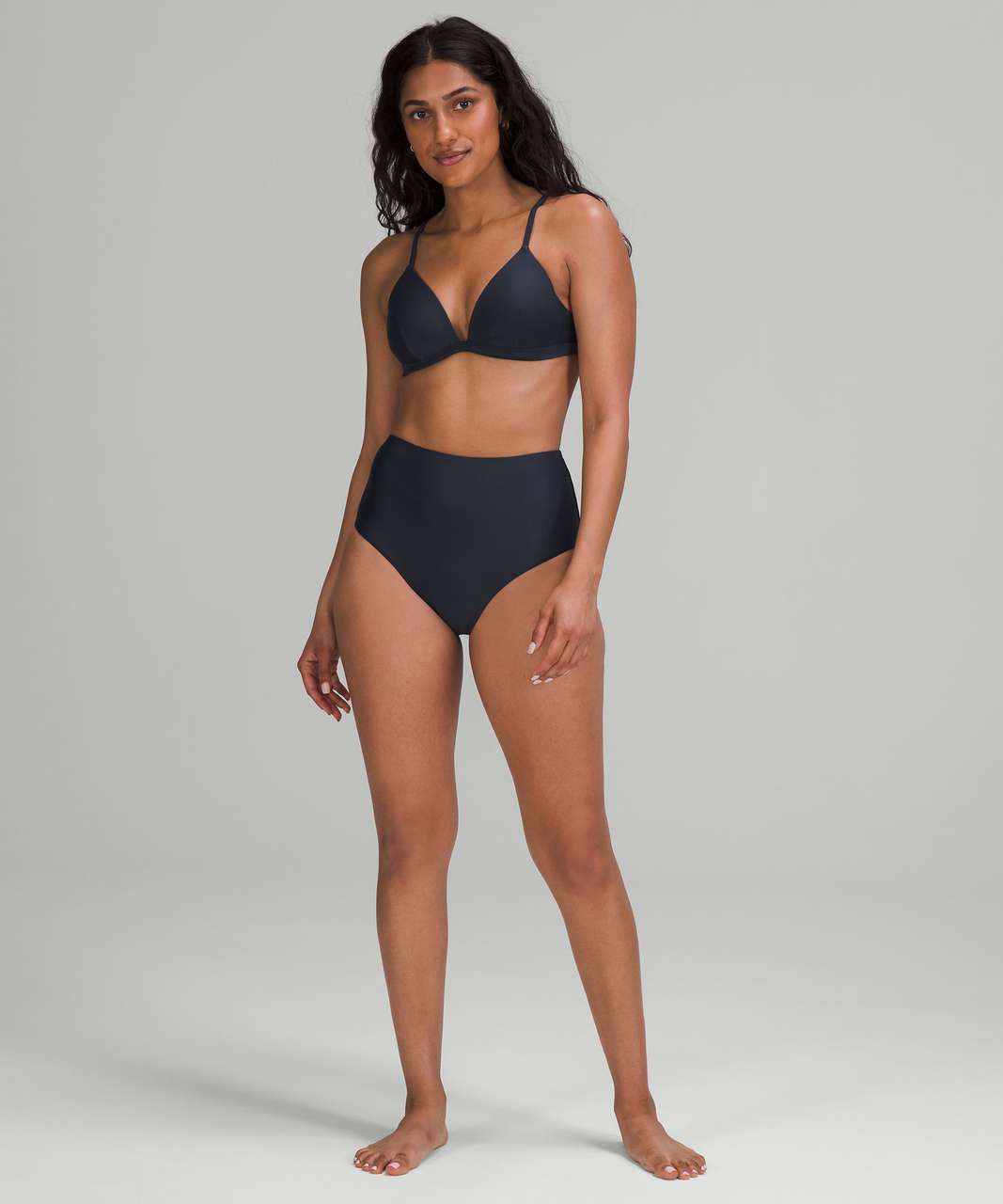 Lululemon Waterside High-Waist Skimpy-Fit Swim Bottom - True Navy - lulu  fanatics