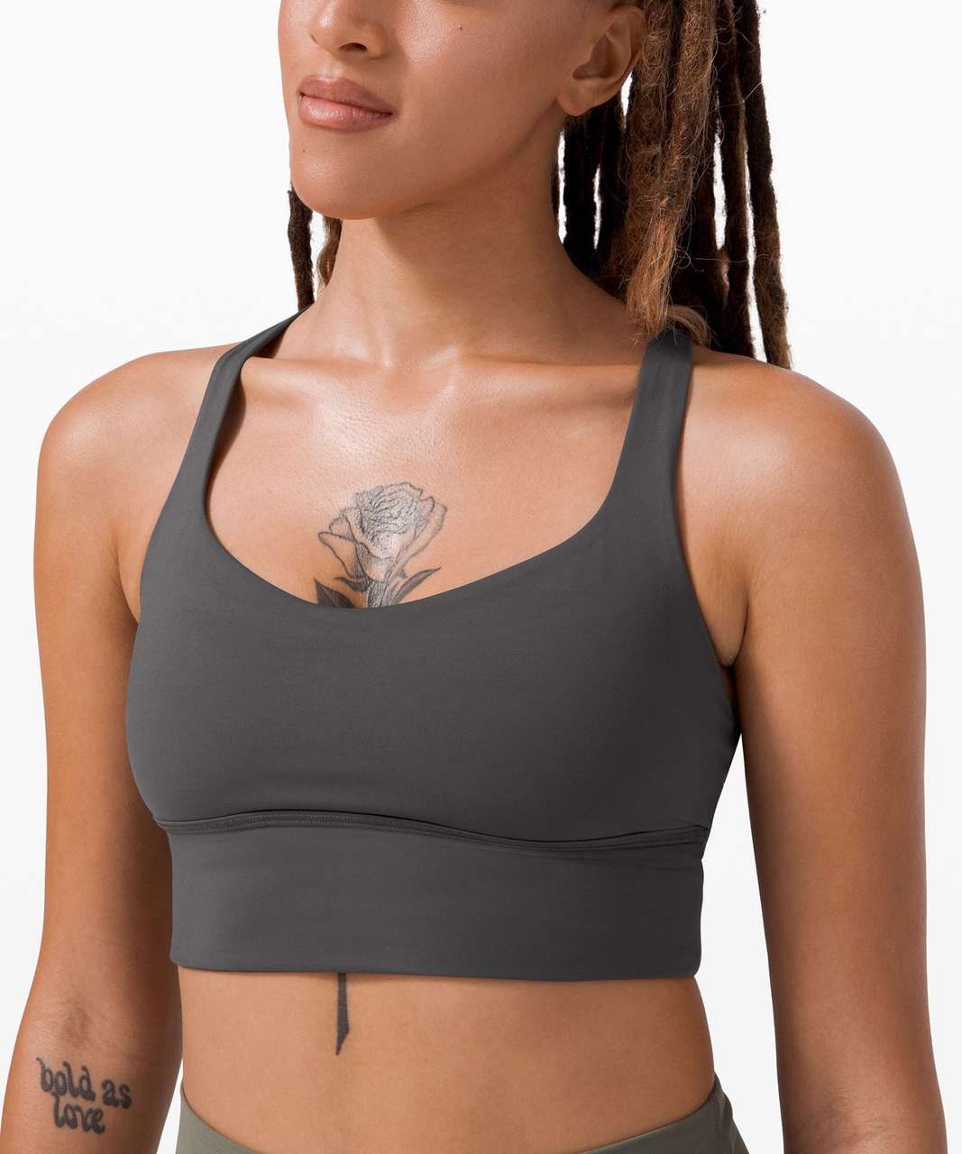 Lululemon Free to Be High-Neck Longline Bra - Wild *Light Support, A/B Cup  - Graphite Grey - lulu fanatics