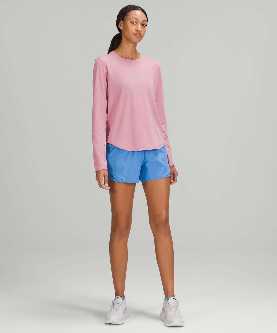 Lululemon High Neck Running and Training Long Sleeve Shirt - Pink