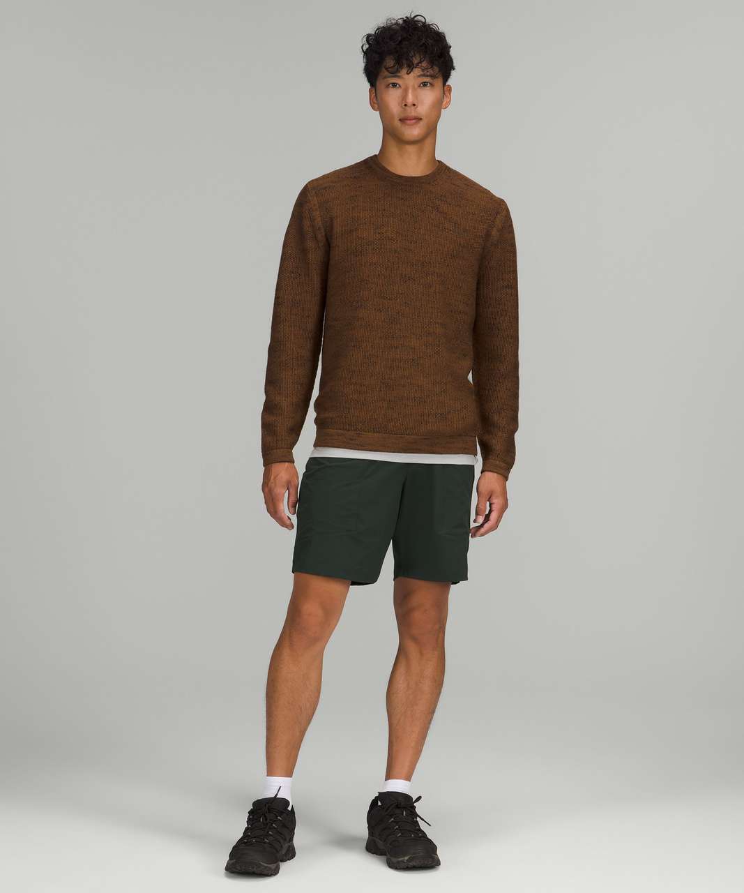 Lululemon Cascade Coast Crew - Copper Brown / Black