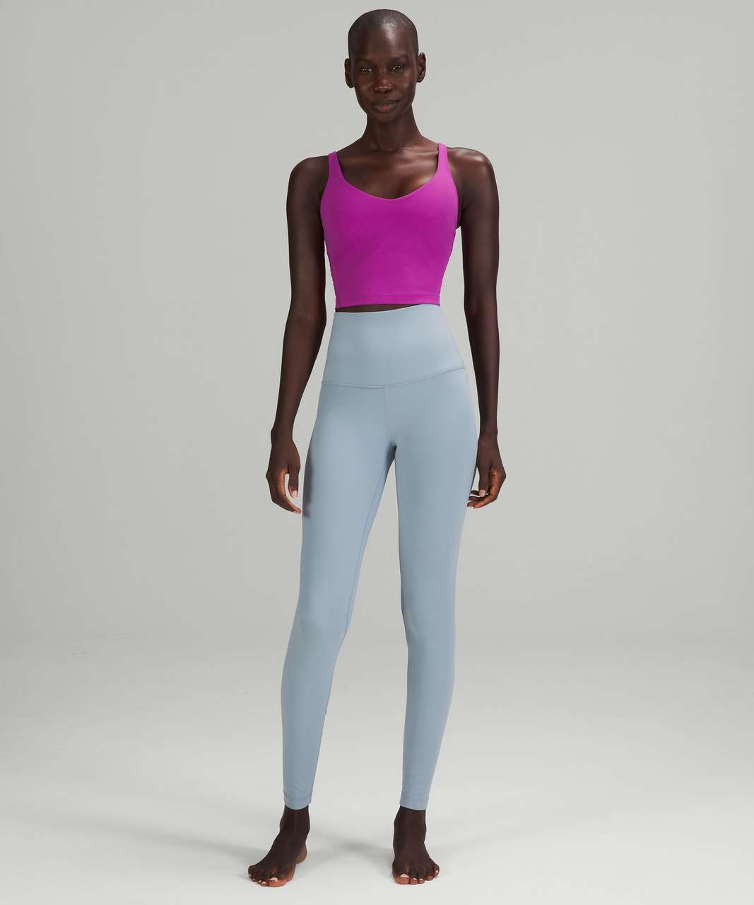 Align 25 Leggings with Pockets in Vivid Plum (2), High Neck Align