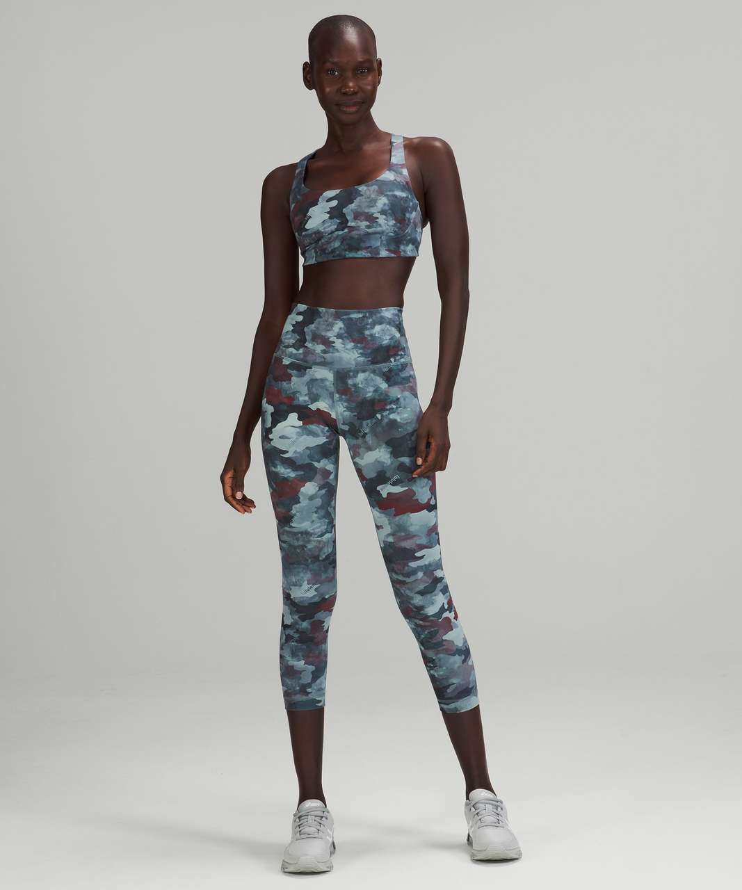 Lululemon Wunder Train High-Rise Crop 21 - Heritage 365 Camo Brown Earth  Multi - lulu fanatics