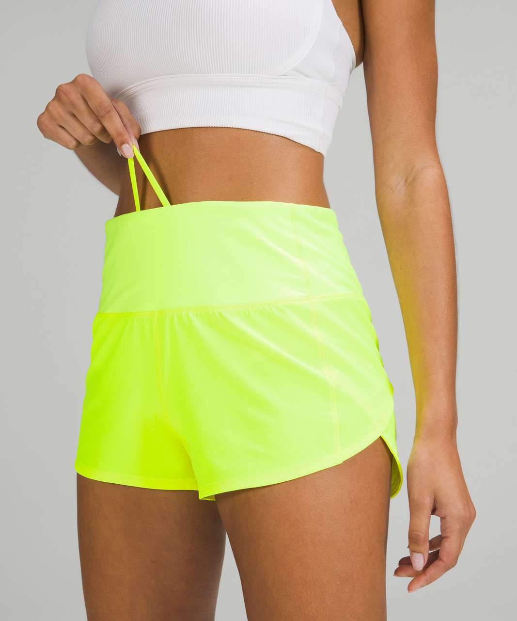 Lululemon Speed Up High-Rise Lined Short 2.5" - Highlight Yellow