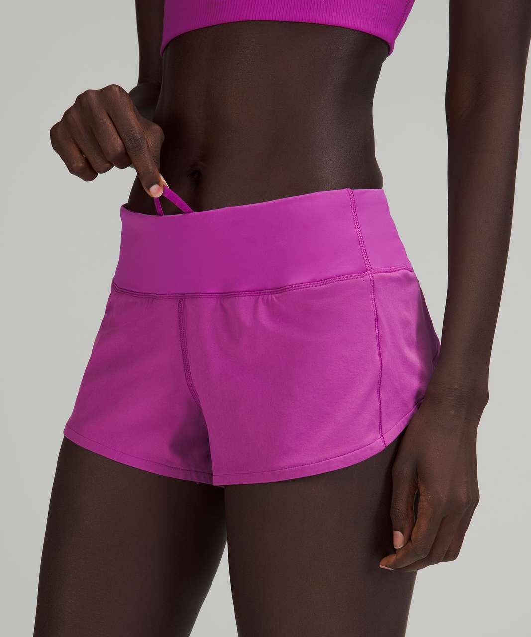 Lululemon Speed Up Low-Rise Lined Short 2.5" - Vivid Plum