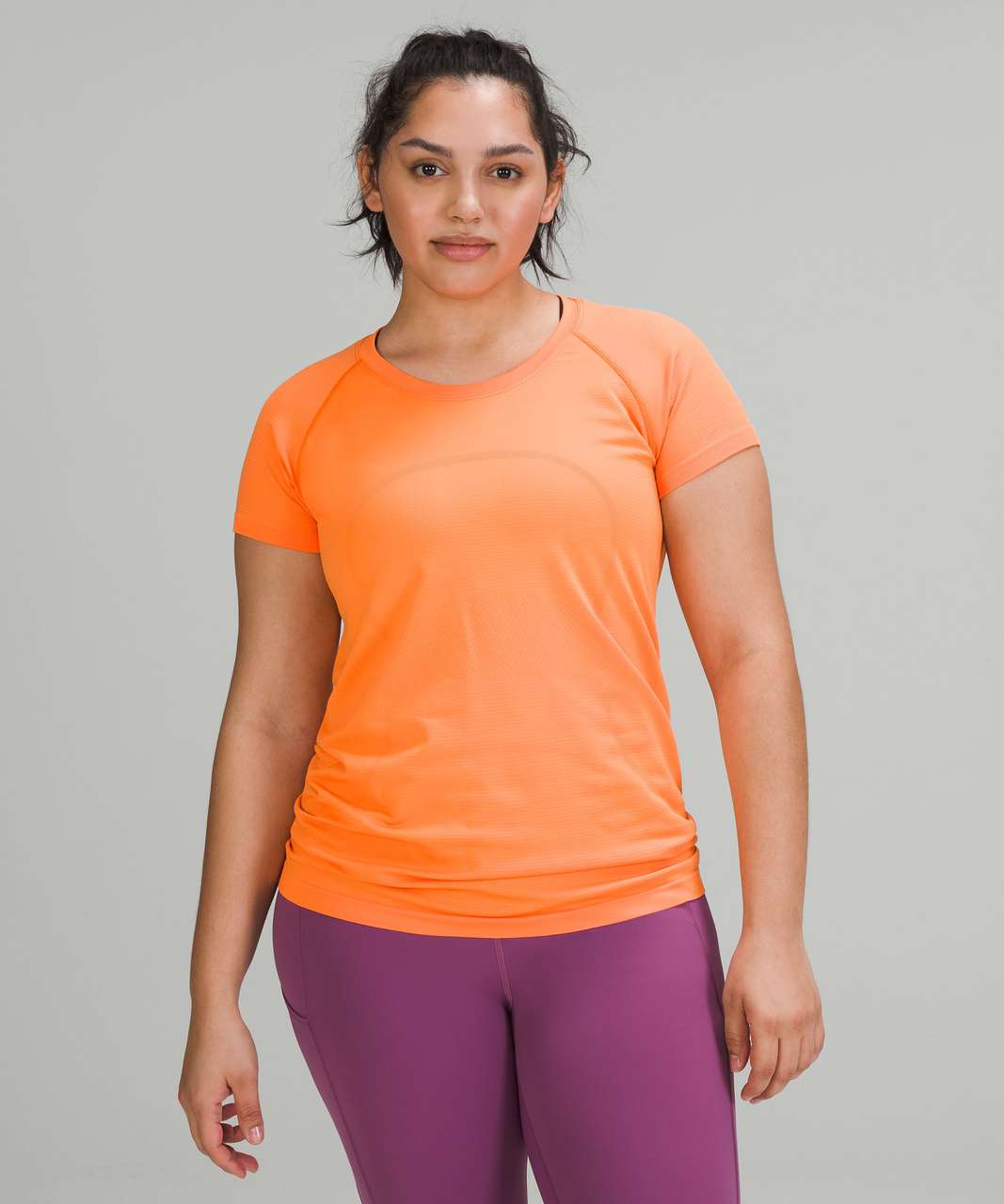 Lululemon Swiftly Tech Short Sleeve Shirt 2.0 - Orange Soda / Orange Soda