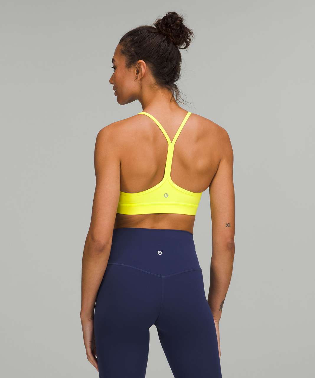 Lululemon Flow Y Bra Nulu *Light Support, A–C Cups - Blue Linen - lulu  fanatics