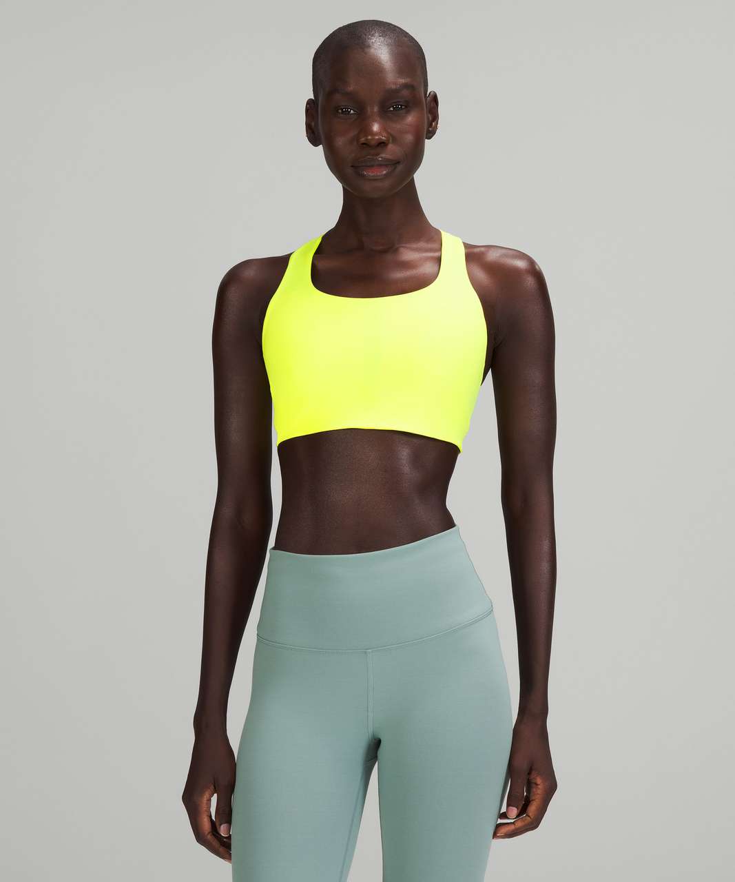 Lululemon Invigorate Bra with Clasp *High Support, B/C Cup - Electric Lemon  - lulu fanatics