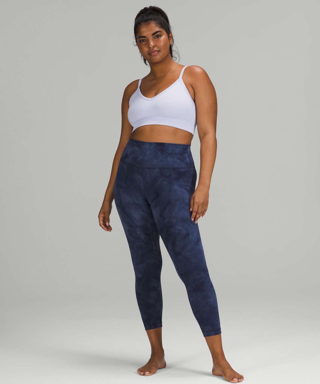 Lululemon Ebb To Street Bra *Light Support, A/B Cup - True Navy - lulu  fanatics