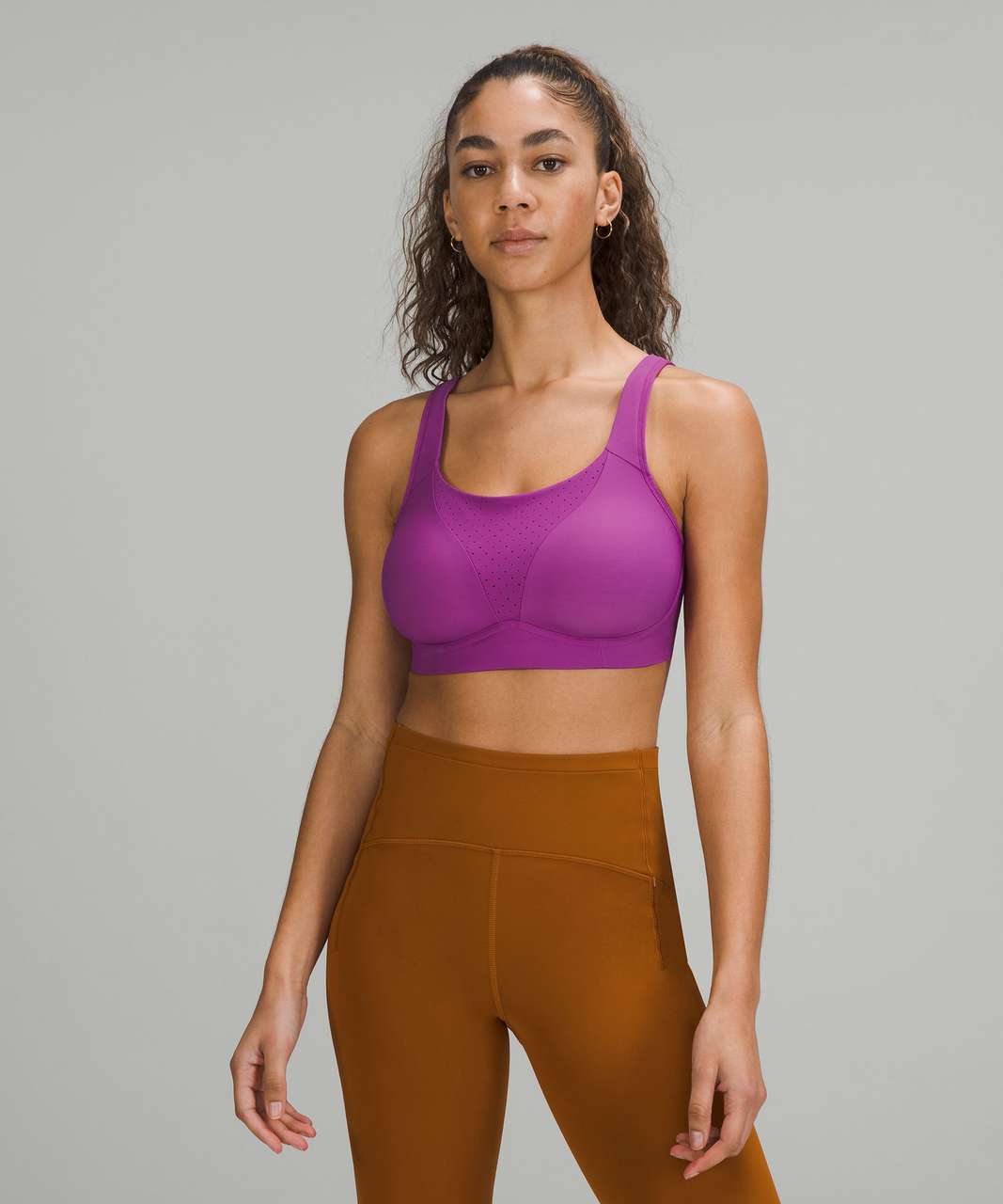 Lululemon Run Times Bra *High Support, B–G Cups - Vivid Plum - lulu fanatics