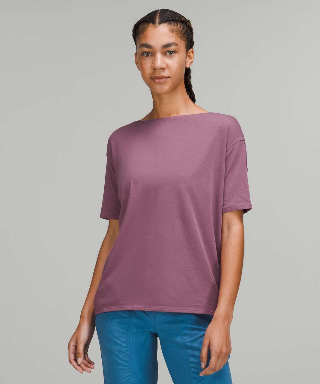 Lululemon Back in Action Short Sleeve T-Shirt - Vintage Plum - lulu fanatics