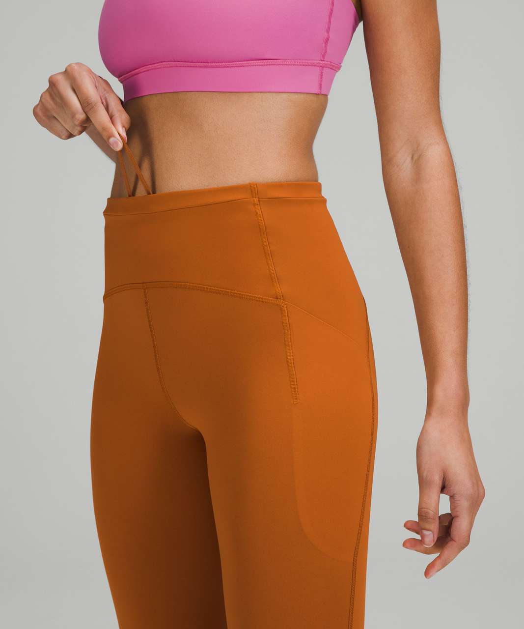 lululemon athletica Align Ribbed High-rise Pants - 28 - Color Brown - Size  0 in Orange