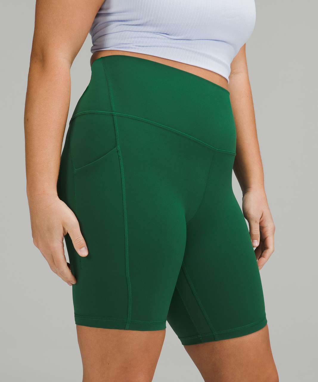 Lululemon Align High-Rise Short with Pockets 8" - Everglade Green