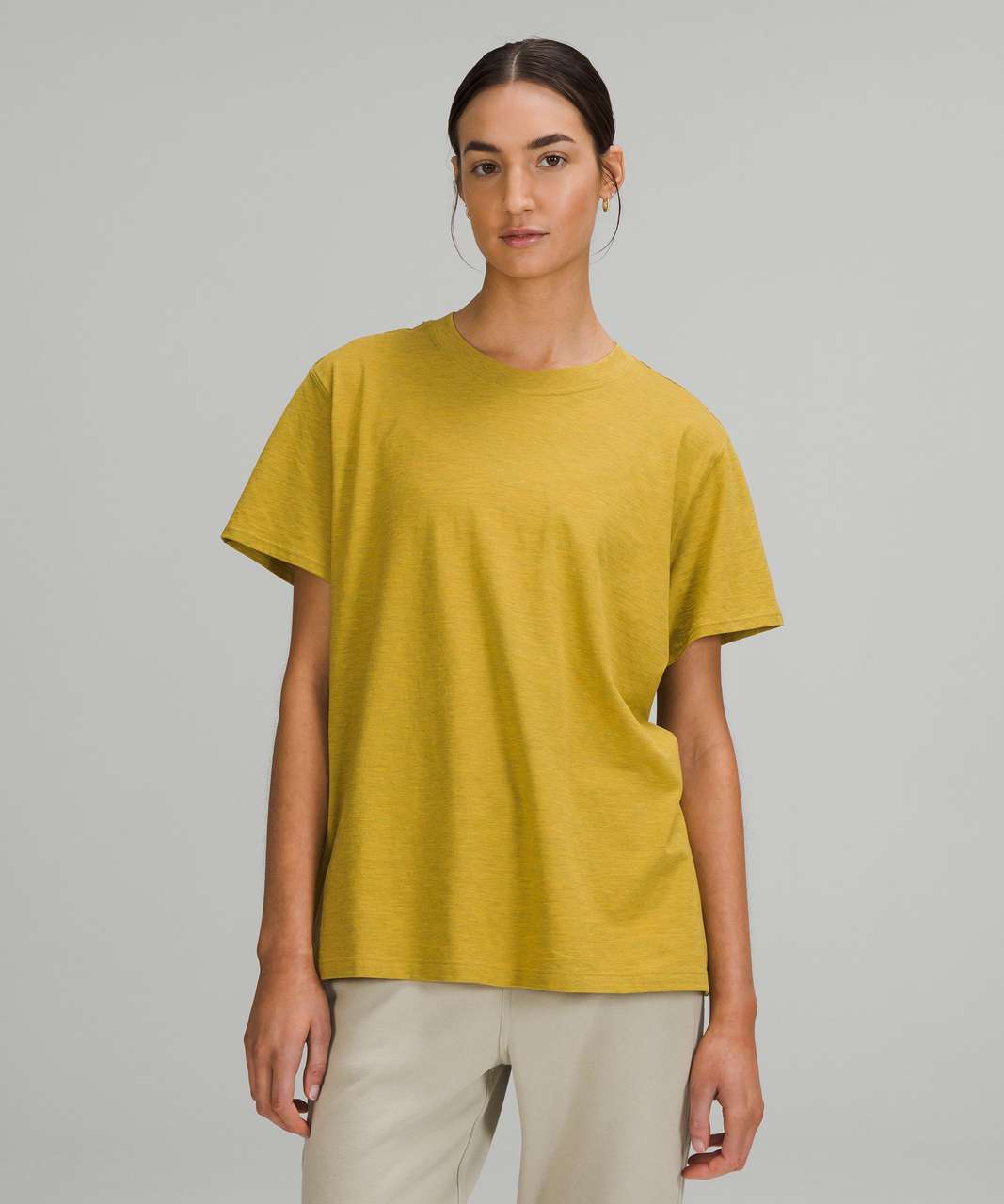 Lululemon All Yours Cotton T-Shirt - Heathered Auric Gold