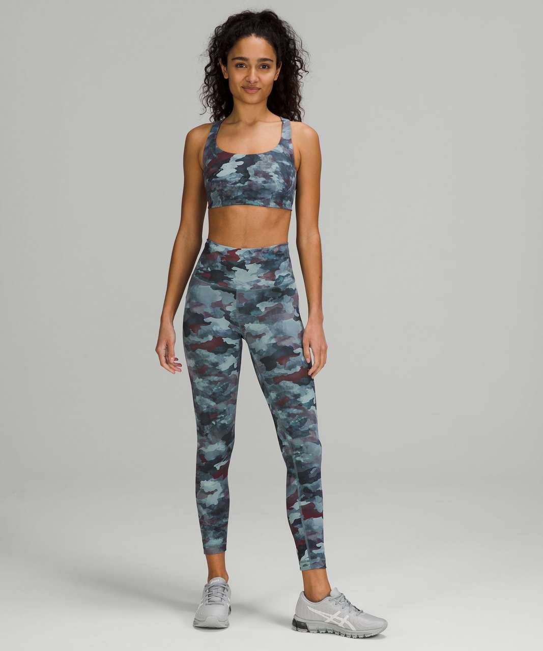 Lululemon Sports Bra Size 10 Blue Camo