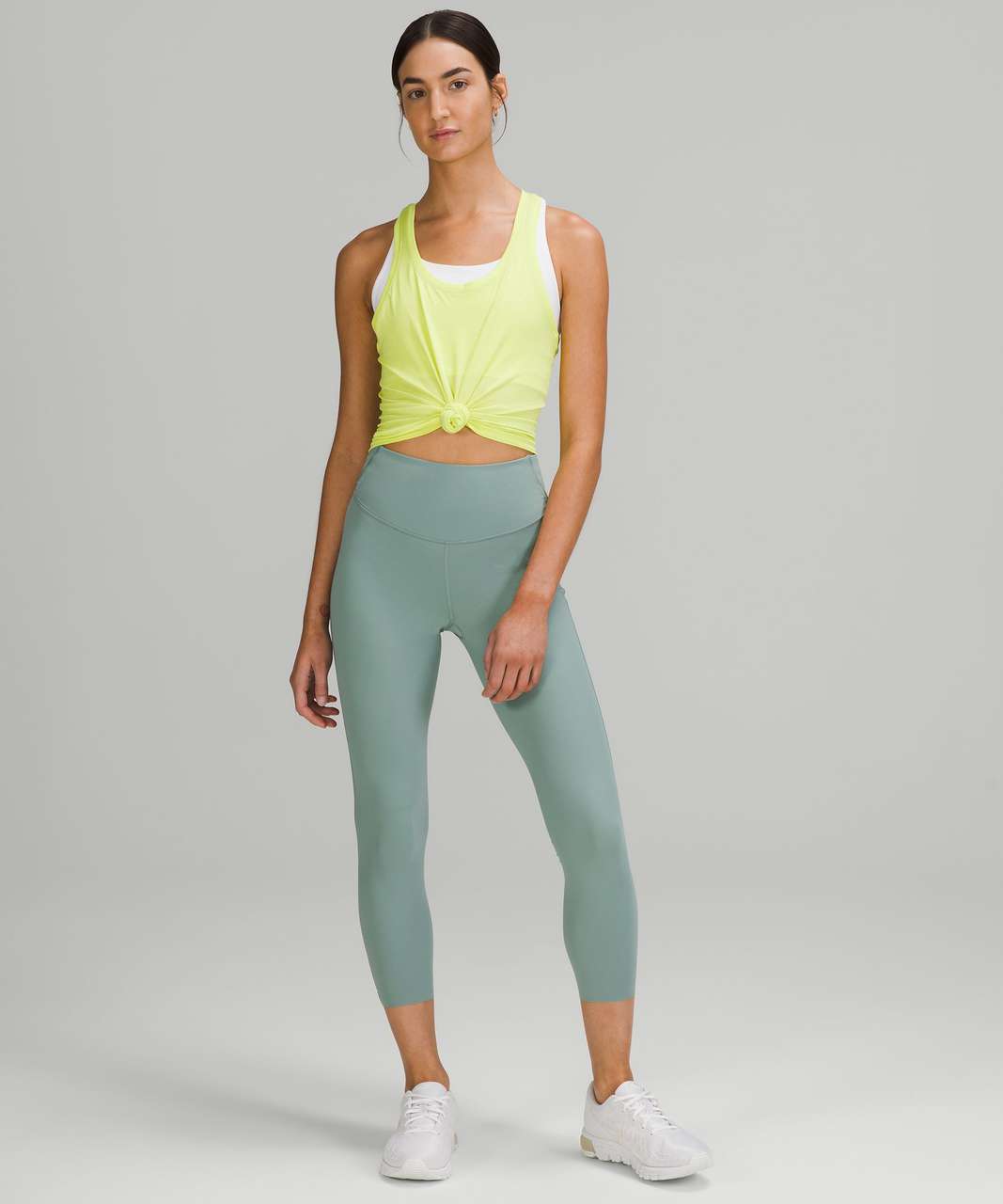 Lululemon Base Pace High-Rise Crop 23 - Misty Glade - lulu fanatics