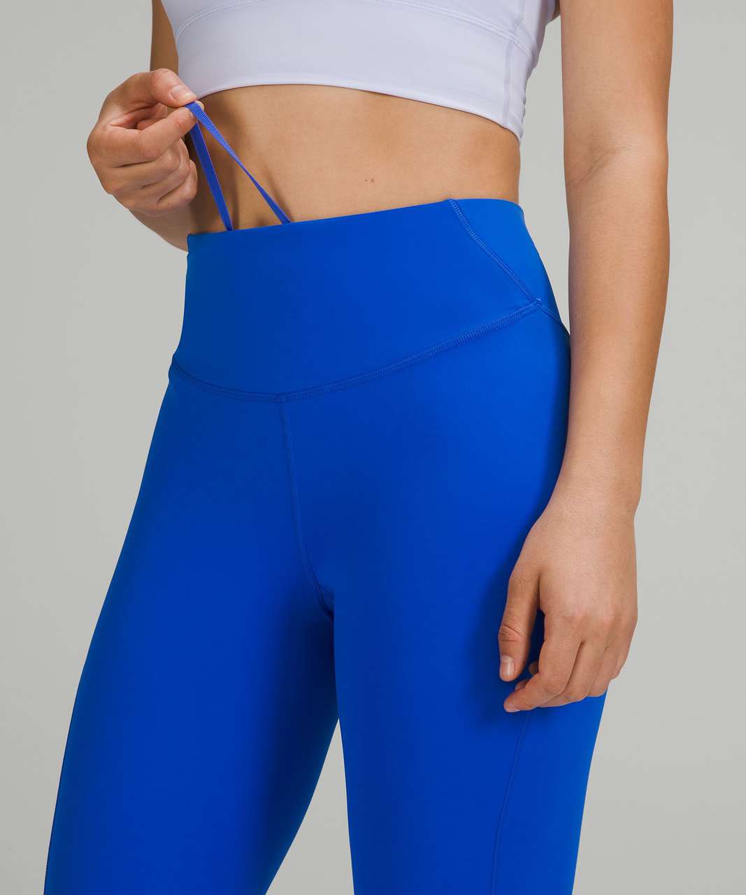 Lululemon Women’s Base Pace HR Crop 23 Blue Nile BNIL size 14 Leggings Run