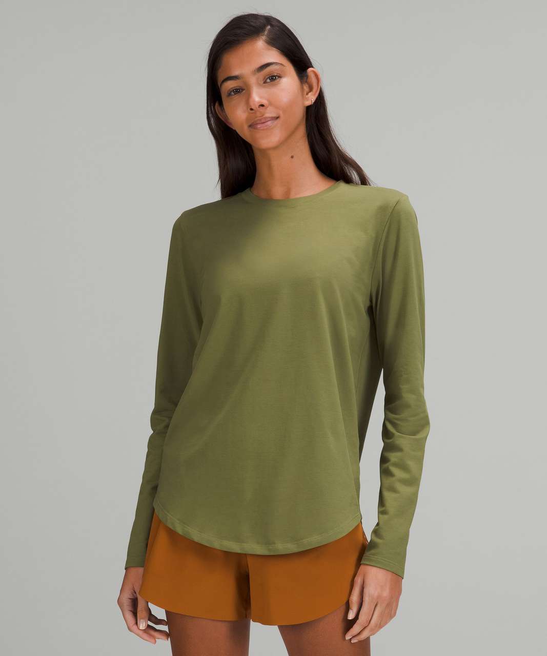 Lululemon Love Long Sleeve Shirt - Bronze Green
