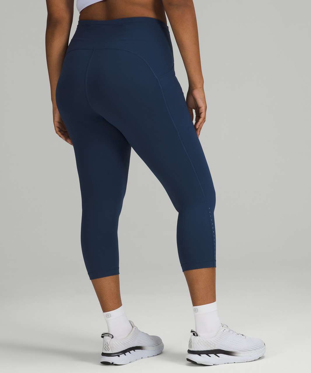 Lululemon Speed Up Crop 21 - Midnight Navy - lulu fanatics