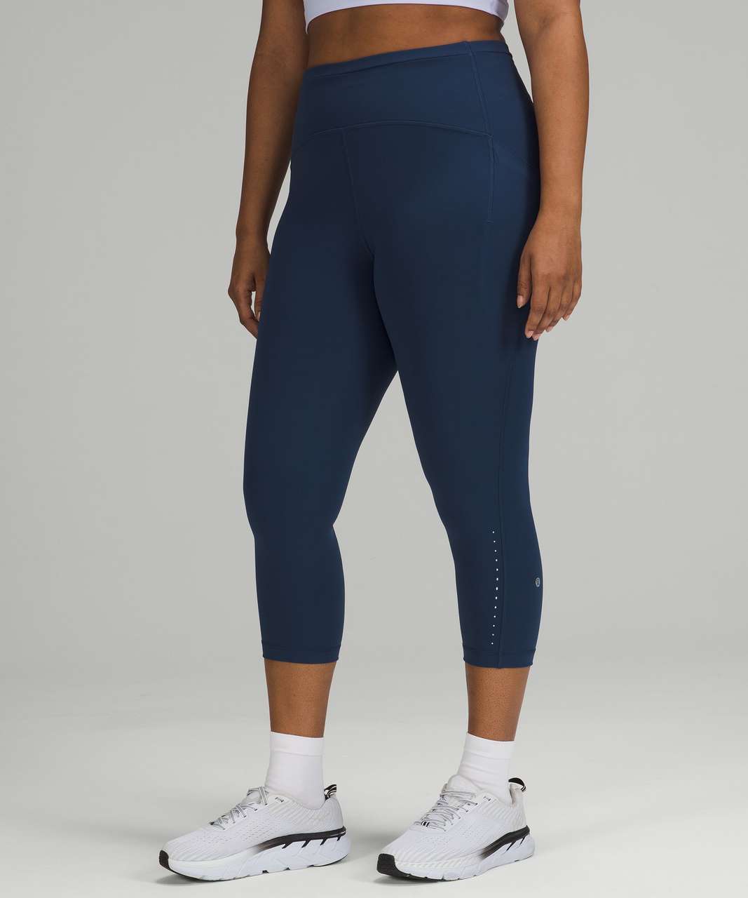 Lululemon Swift Speed High-Rise Crop 21 - Mineral Blue - lulu fanatics