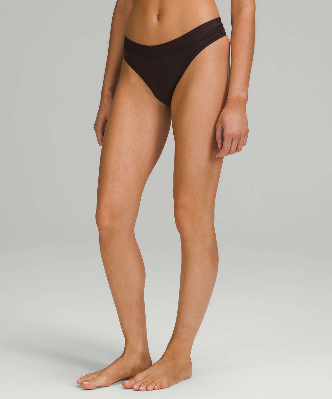 Lululemon Ribbed High-Waist Medium Swim Bottoms - Peach Fuzz - lulu fanatics